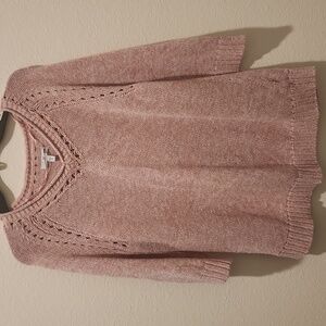 Sonoma Dusty Pink V-Neck Knit Sweater XL